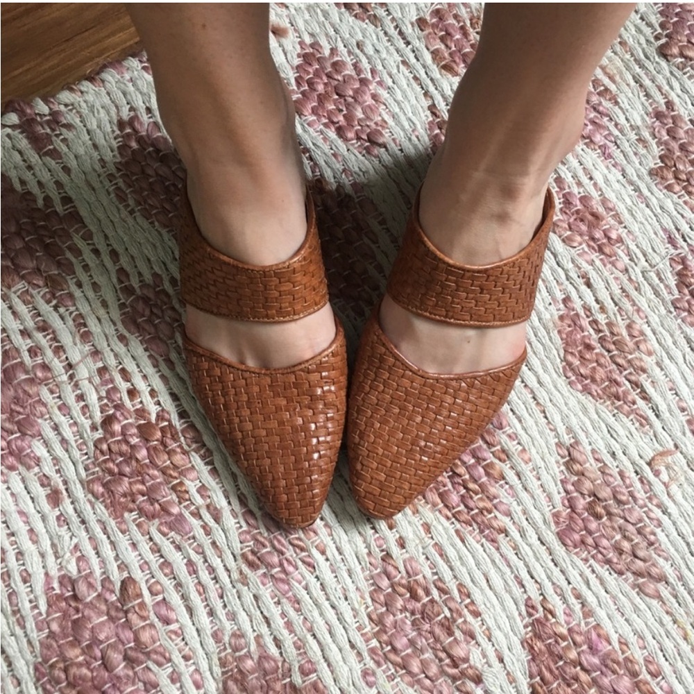 Vintage Brown Woven Women's Mules - Picture 5 of 5